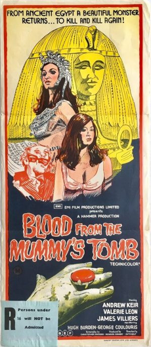 blood from the mummy's tomb daybill poster for the hammer production