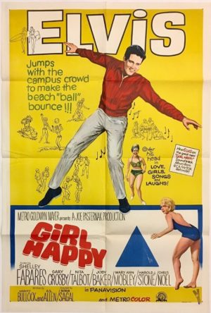 girl happy elvis presley australian one sheet movie poster 1