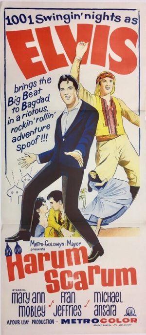 harum scarum elvis presley australian daybill poster 1