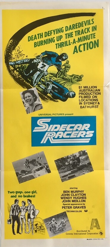 sidecar racers australian daybill poster