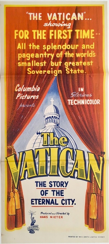 the vatican the story of the eternal city australian daybill poster