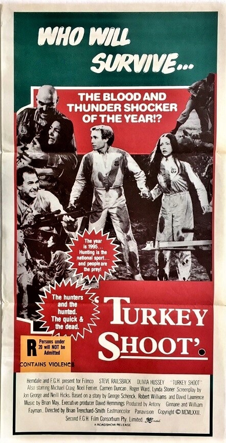 turkey shoot australian daybill poster 1982