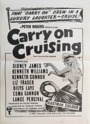 carry on cruising 1962 New Zealand daybill poster