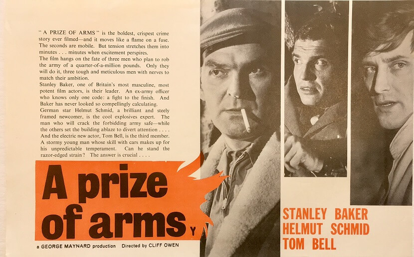 a prize of arms new zealand uk promotional flyer 1962 with stanley baker