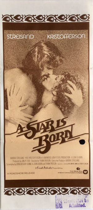 a star is born daybill poster brown version