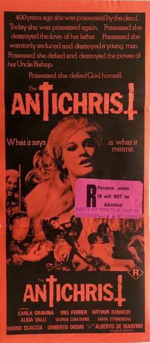 antichrist daybill poster 1978 alberto de martino L'anticristo