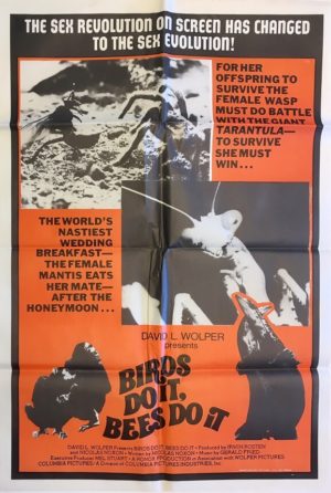 birds do it bees do it australian one sheet movie poster