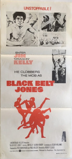 black belt jones australian daybill movie poster