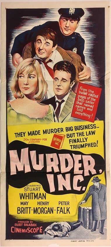 murder inc shadow of fear daybill poster with stuart whitman