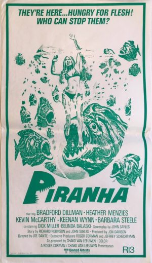 piranha new zealand daybill poster