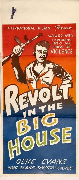 revolt in the big house new zealand daybill poster