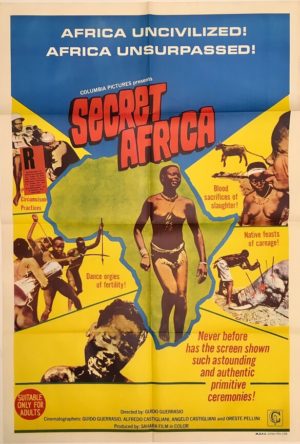 secret africa australian one sheet poster 1969 Africa segreta