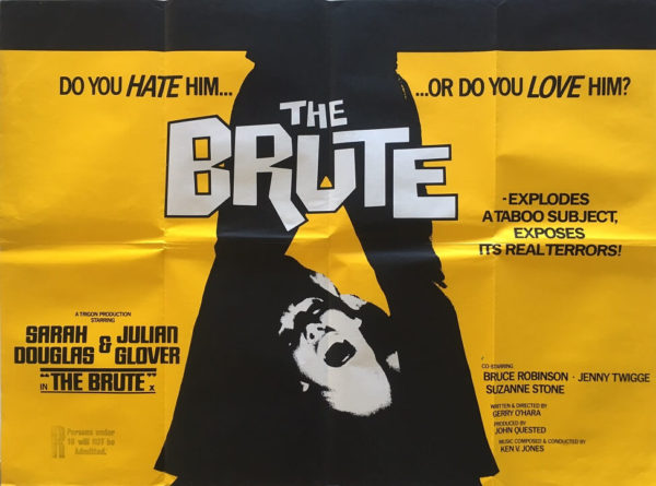the brute uk quad movie poster 1977