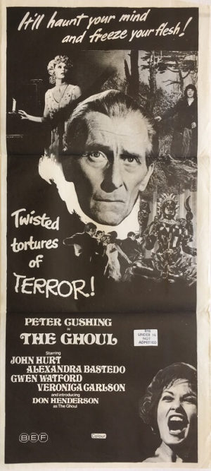 the ghoul daybill poster 1975 with peter cushing
