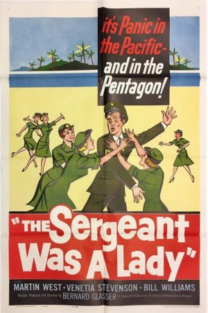 the sergeant was a lady one sheet movie poster 1961