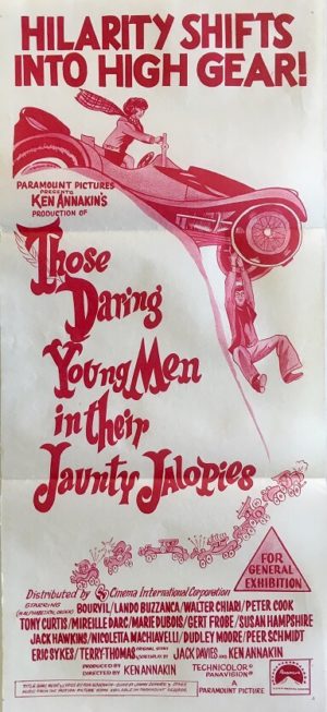 those daring young men in their jaunty jalopies daybill poster