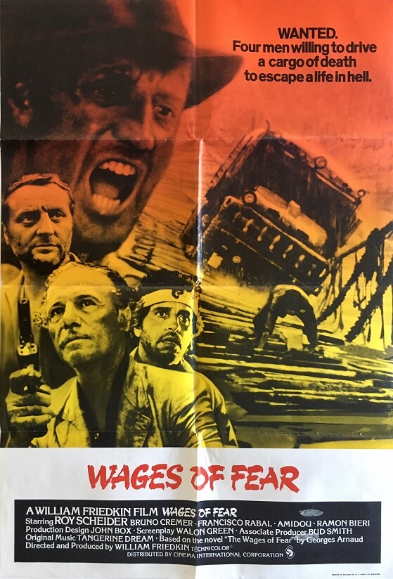 wages of fear uk one sheet movie poster