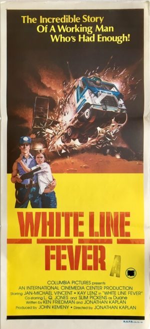 white line fever daybill poster 1975