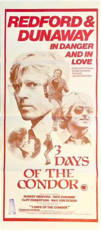 3 Days Of The Condor Australian Daybill Poster