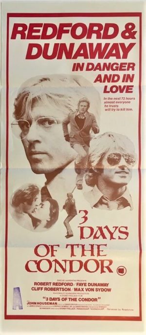 3 days of the condor australian daybill poster