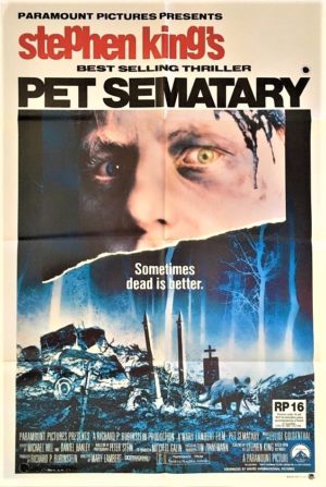 pet sematary australian one sheet poster stephen king