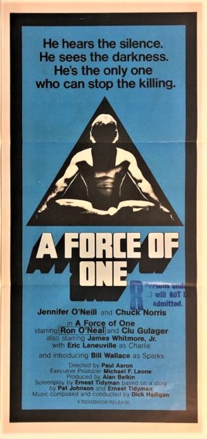 a force of one australian daybill poster staring chuck norris (2)