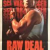 raw deal australian daybill poster featuring arnold schwartzenegger 1986
