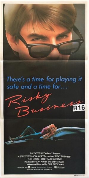 risky business australian daybill poster with Tom Cruise 1