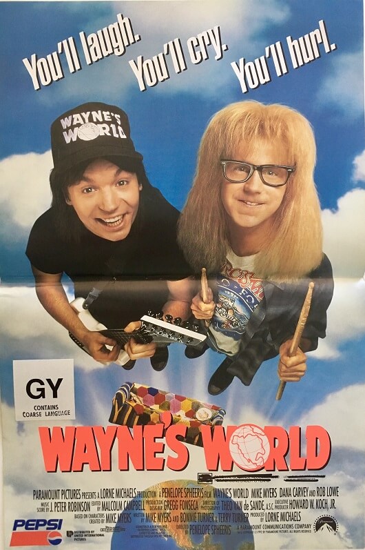 Wayne's World mini poster 1994