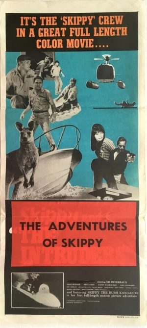 the adventures of skippy or skippy and the intruders australian and new zealand daybill poster (1)