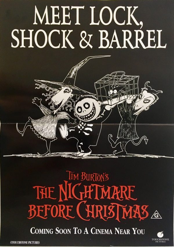 tim burtons the nightmare before christmas australian mini poster incredibly rare (3)