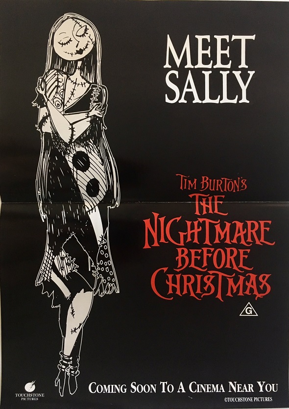 tim burtons the nightmare before christmas australian mini poster incredibly rare (3)