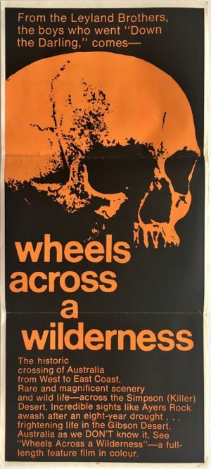 wheels across a wilderness australian daybill poster 1966 (1)