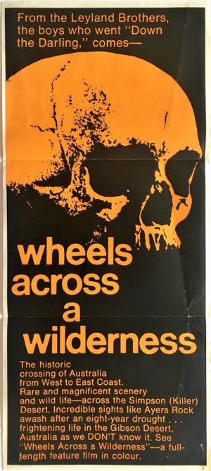 wheels across a wilderness australian daybill poster 1966 (1)