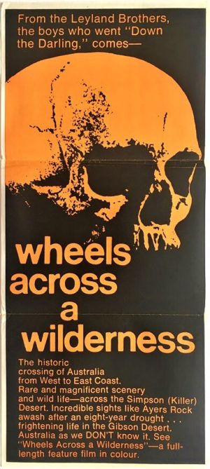 wheels across a wilderness australian daybill poster 1966 (1)