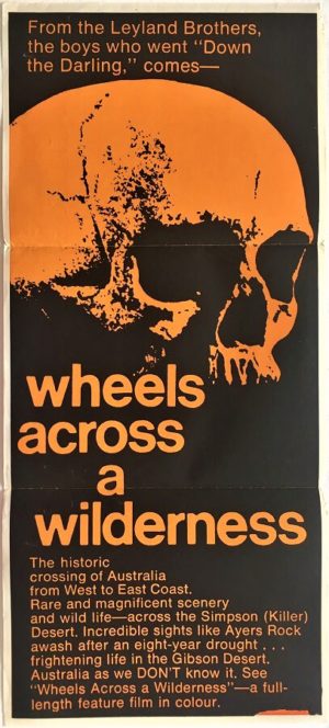 wheels across a wilderness australian daybill poster 1966 (1)