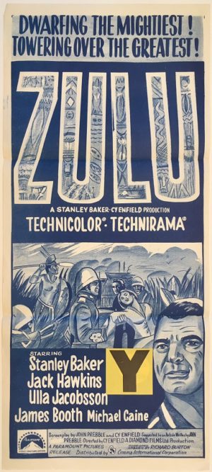 zulu australian daybill poster rerelease 1971