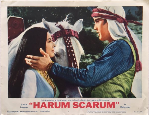 harum scarum elvis presley lobby card 2