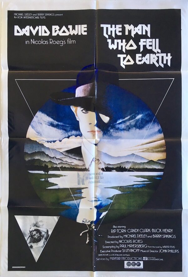 the man who fell to earth david bowie australian one sheet movie poster