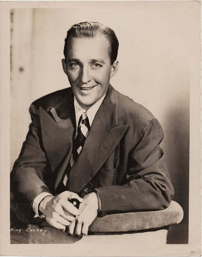 bing crosby original 1940's publicity portrait