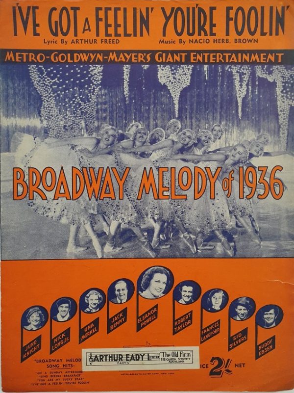 broadway melody of 1936 australian sheet music featuring eleanor powell (2)