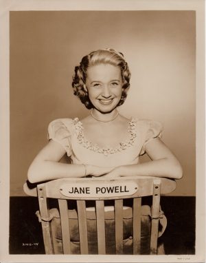 jane powell 1950's publicity portrait