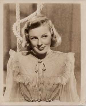 june allyson original 1940's publicity portrait