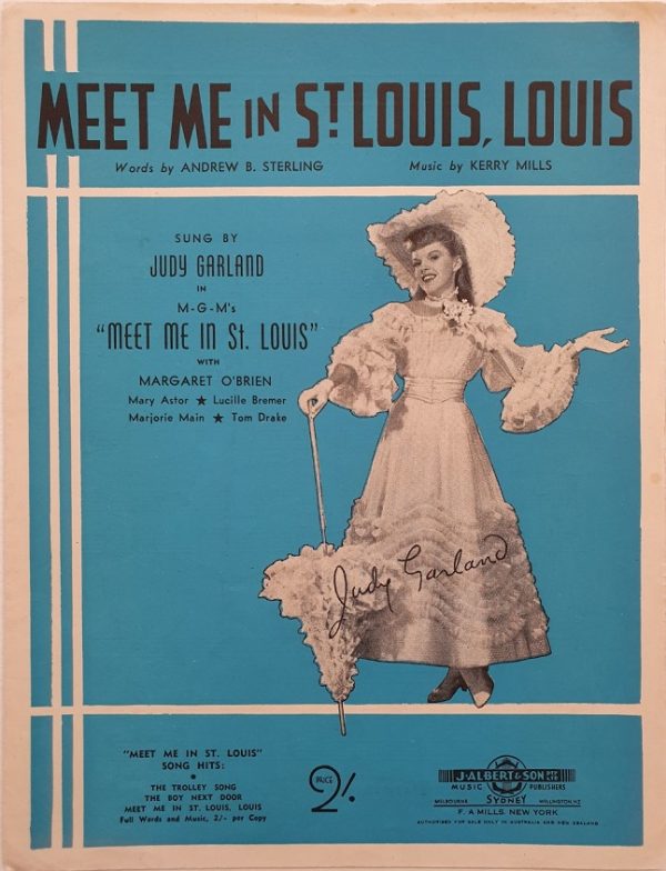 meet me in st.louis 1944 australian sheet music featuring judy garland (1)