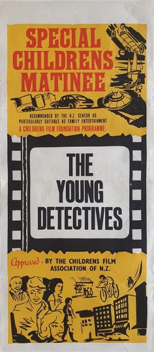 the young detectives 1960's New Zealand daybill poster