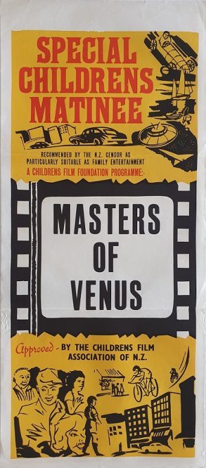 masters of venus 1960's New Zealand daybill poster