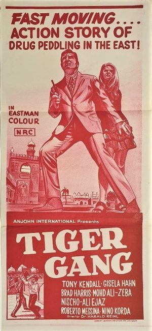 Tiger Gang australian daybill poster by Anjohn distribution 1970's also known as FBI Operation Pakistan