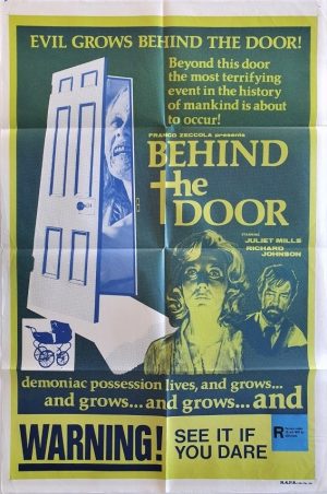 behind the door 1974 australian one sheet movie poster also known as beyond the door