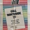 call northside australian stock one sheet movie poster 20th Century Fox with james stewart 1950's