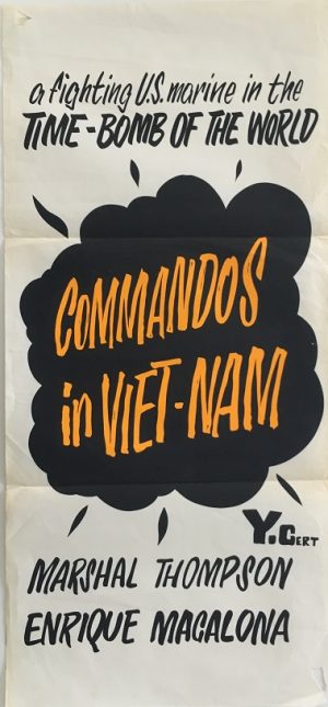 commandos in vietnam NZ daybill poster 1965 released as a yank in vietnam in the united states